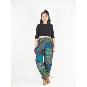 Patchwork Unisex Harem Pants in Green PP0004 028000 20