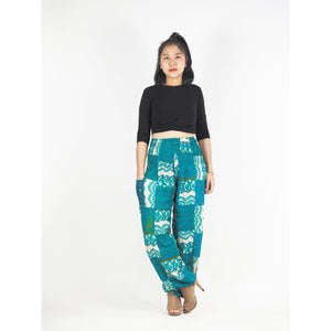 Patchwork Unisex Harem Pants in Green PP0004 028000 20