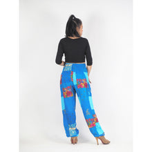 Load image into Gallery viewer, Patchwork Unisex Harem Pants in Light Blue PP0004 028000 08