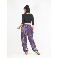 Load image into Gallery viewer, Patchwork Unisex Drawstring Genie Pants in Purple PP0110 028000 06