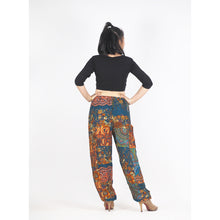 Load image into Gallery viewer, Patchwork Unisex Drawstring Genie Pants in Green PP0110 028000 20