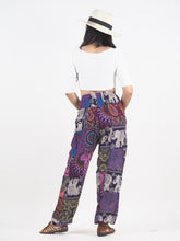 Load image into Gallery viewer, Patchwork Unisex Harem Pants in Purple PP0004 028000 06