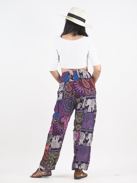 Patchwork Unisex Harem Pants in Purple PP0004 028000 06