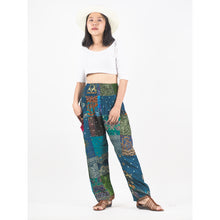 Load image into Gallery viewer, Patchwork Unisex Harem Pants in Green PP0004 028000 20