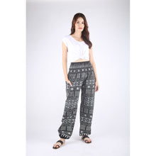 Load image into Gallery viewer, Greek boho Unisex Cotton Harem pants in Black PP0004 010040 01