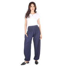Load image into Gallery viewer, Solid Color Women&#39;s Harem Pants in Navy PP0004 130000 03