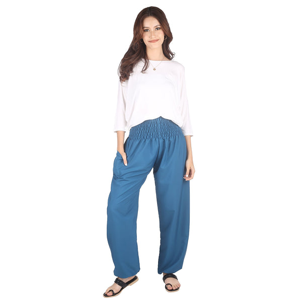 Solid Color Women's Harem Pants in Ocean Blue PP0004 130000 05