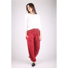 Load image into Gallery viewer, Solid Color Women&#39;s Harem Pants in Burgundy PP0004 130000 15