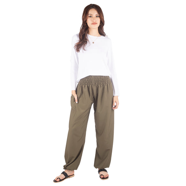 Solid Color Women's Harem Pants in Olive PP0004 130000 21