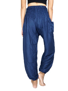 Solid Color Women Harem Pants in Navy Blue PP0004 020000 03