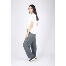 Load image into Gallery viewer, Solid Color Unisex Drawstring Wide Leg Pants in Gray PP0216 020000 01