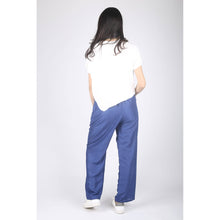 Load image into Gallery viewer, Solid Color Unisex Drawstring Wide Leg Pants in Royal Blue PP0216 020000 02