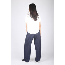 Load image into Gallery viewer, Solid Color Unisex Drawstring Wide Leg Pants in Navy Blue PP0216 020000 03
