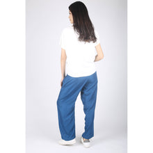 Load image into Gallery viewer, Solid Color Unisex Drawstring Wide Leg Pants in Aqua PP0216 020000 09