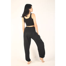 Load image into Gallery viewer, Solid color women harem pants in Black PP0004 020000 10