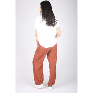 Solid Color Unisex Drawstring Wide Leg Pants in Orange PP0216 020000 11
