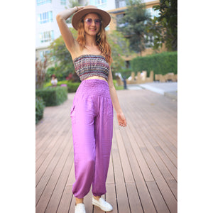 Solid Color Women Harem Pants in Magenta PP0004 020000 18