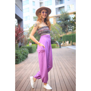 Solid Color Women Harem Pants in Magenta PP0004 020000 18