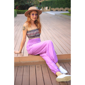 Solid Color Women Harem Pants in Magenta PP0004 020000 18