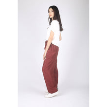Load image into Gallery viewer, Solid Color Unisex Drawstring Wide Leg Pants in Burgundy PP0216 020000 15