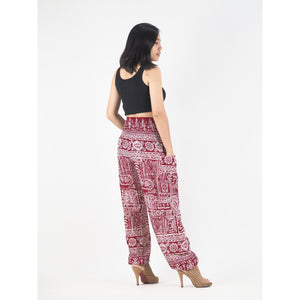 Urban Print 1 women harem pants in Red PP0004 020001 06