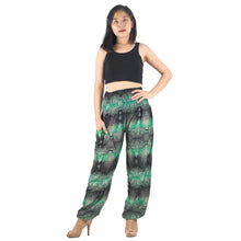 Load image into Gallery viewer, Paisley Buddha 2 women harem pants in green PP0004 020002 03