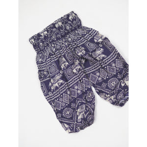 African Elephant Unisex Kid Haram Pants in Purple PP0004 020004 02