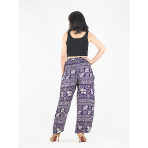 African Elephant 4 men/women harem pants in purple PP0004 020004 02