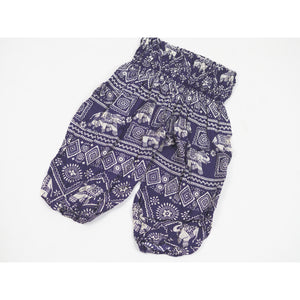 African Elephant Unisex Kid Haram Pants in Purple PP0004 020004 02