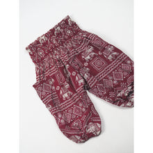 Load image into Gallery viewer, African Elephant Unisex Kid Harem Pants in Red PP0004 020004 03