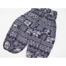 Load image into Gallery viewer, African Elephant Unisex Kid Haram Pants in Navy Blue PP0004 020004 04