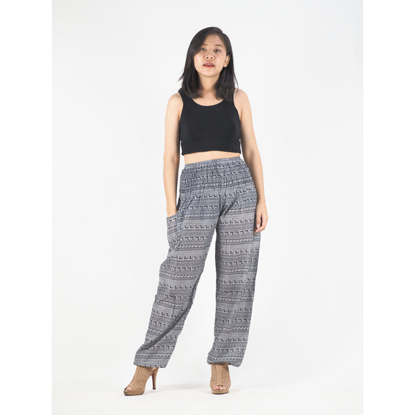 Colorful Stripes 6 women harem pants in Black PP0004 020006 03