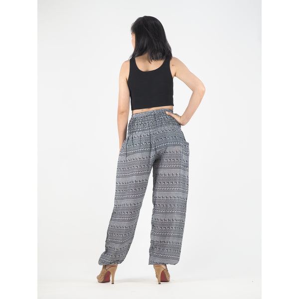 Colorful Stripes 6 women harem pants in Black PP0004 020006 03