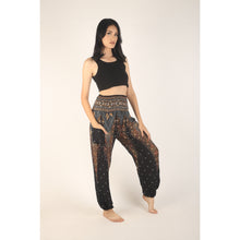 Load image into Gallery viewer, Peacock 7 men/women harem pants in Black Gold PP0004 020007 04