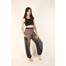 Load image into Gallery viewer, Peacock 7 Men/Women&#39;s Harem Pants in Balck White PP0004 020007 06