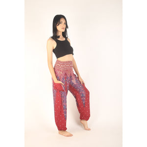 Peacock 8 women harem pants in Dark red PP0004 020008 02