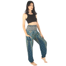 Load image into Gallery viewer, Peacock 8 men/women harem pants in Dark green PP0004 020008 03