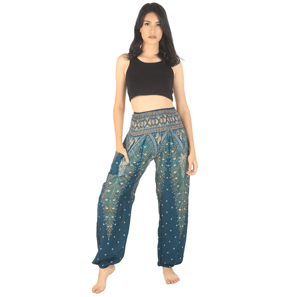 Peacock 8 men/women harem pants in Dark green PP0004 020008 03