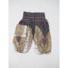 Load image into Gallery viewer, Peacock Unisex Kid Harem Pants in White PP0004 020008 07