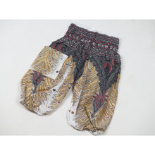 Load image into Gallery viewer, Peacock Unisex Kid Harem Pants in White PP0004 020008 07