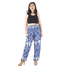 Load image into Gallery viewer, Buddha Elephant 9 men/women harem pants in Bright Blue PP0004 020009 07