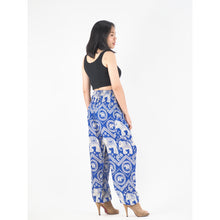 Load image into Gallery viewer, Buddha Elephant 9 men/women harem pants in Bright Blue PP0004 020009 07