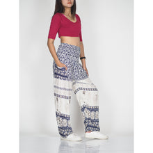 Load image into Gallery viewer, Cute elephant 11 women harem pants in Navy PP0004 020011 04