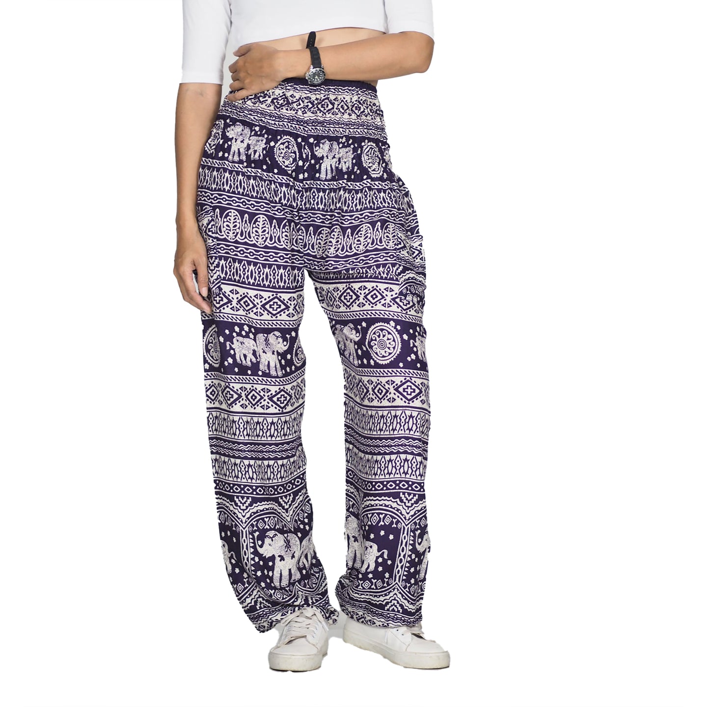 Elephant Temple 14 women harem pants in Navy PP0004 020014 02