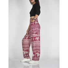 Load image into Gallery viewer, Elephant temple 14 women harem pants in red PP0004 020014 05