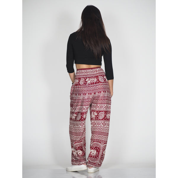 Elephant temple 14 women harem pants in red PP0004 020014 05