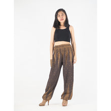 Load image into Gallery viewer, Peacock Feather Dream 15 women harem pants in Brown PP0004 020015 08