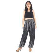 Load image into Gallery viewer, Peacock Feather Dream 15 women harem pants in Black PP0004 020015 09