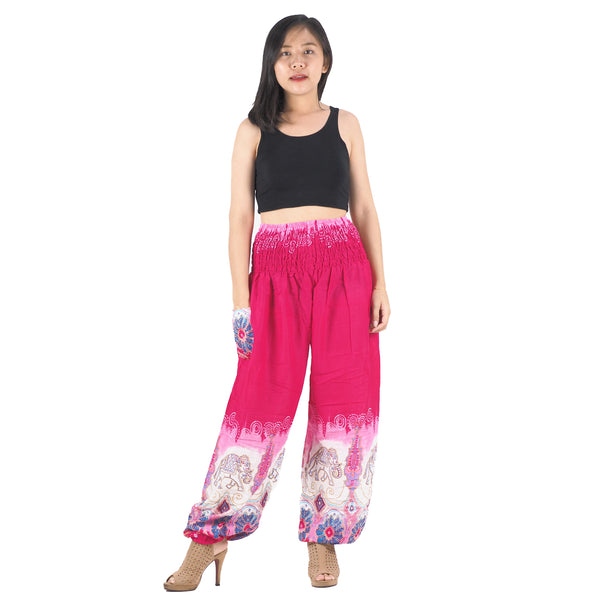 Solid Top Elephant 17 men/women harem pants in Pink PP0004 020017 01