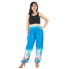 Load image into Gallery viewer, Solid Top Elephant 17 men/women harem pants in Blue PP0004 020017 04